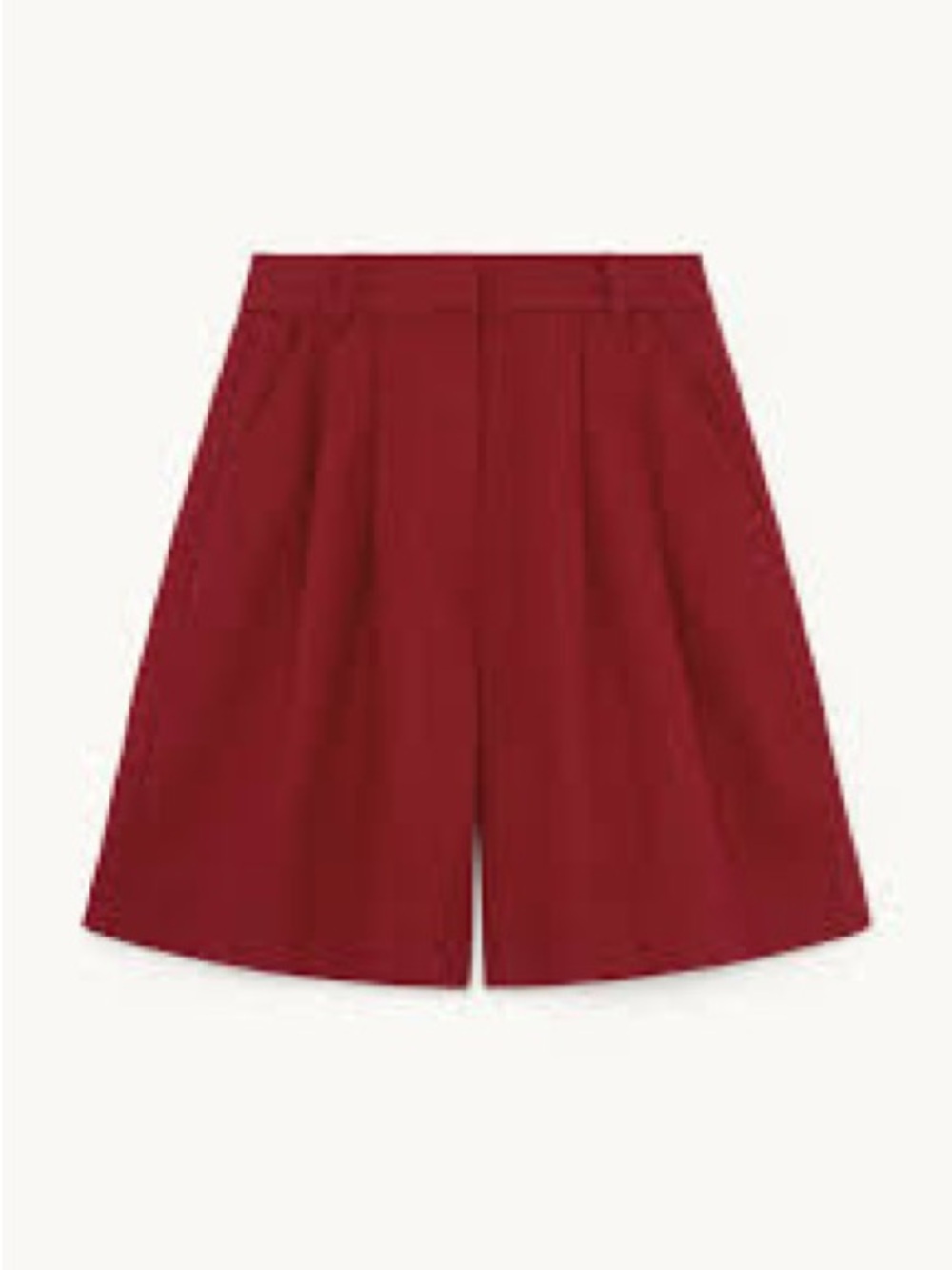 Amazon Women's High-Waist Tailored Shorts in Burgundy